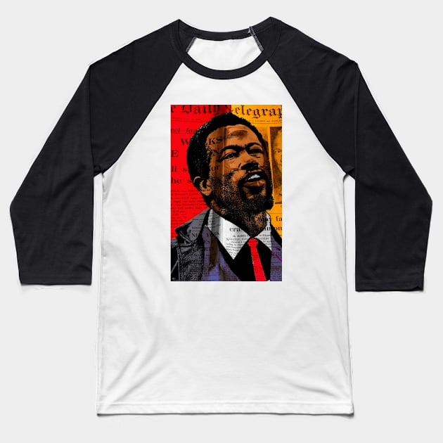 Leroy Eldridge Cleaver Baseball T-Shirt by truthtopower